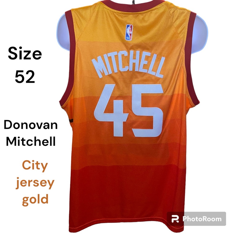 🏀NBA UTAH JAZZ Donovan Mitchell #45 City Jersey Gold size 52 (XXL) by Nike